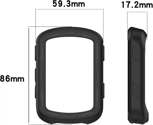 Vista 6 de Carcasa compatible con Garmin Edge 840/540, Disscool Soft Anti Drop TPU Funda protectora de repuesto para Smartwatch Accesorios (negro)