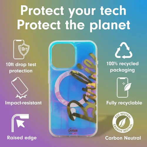 Vista 4 de Sonix x Barbie Funda para iPhone 15 Pro Compatible con MagSafe Probada para caídas de 10 pies Golden Hour