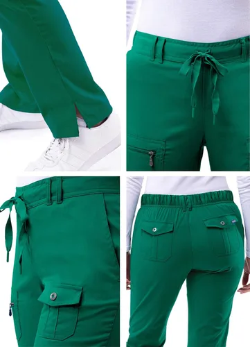 Vista 4 de Adar Pro Scrubs para mujer - Pantalones de yoga ajustados