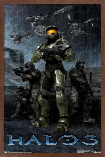 Vista 5 de Trends International Halo 3 - Póster de pared Master Chief, 14.725 x 22.375 pulgadas, versión premium sin marco