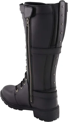 Vista 6 de Milwaukee Leather MBL9380 - Botas de cuero negras 'Jane' de 15 pulgadas para mujer