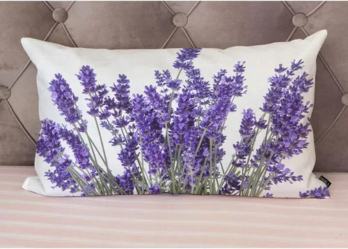 Vista 4 de EKOBLA Fundas de almohada de flores de lavanda, fundas de almohada moradas perfumadas florales cuadradas, fundas de almohada para sofá, dormitorio
