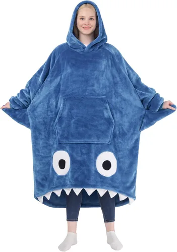 Vista 18 de Waitu Manta Ponible de Oso con Capucha, Divertidos Disfraces de Halloween, Regalos de Cumpleaños para Mujeres, Hombres, Niños y Niñas, Manta