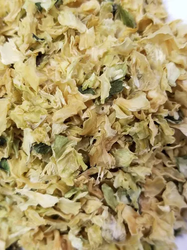 Vista 2 de Repollo seco 1 libra sellado a granel en una bolsa de polietileno, verduras secas deshidratadas