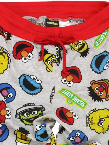 Vista 5 de Sesame Street Characters Elmo Cookie Monster Jogger - Pantalón de pijama