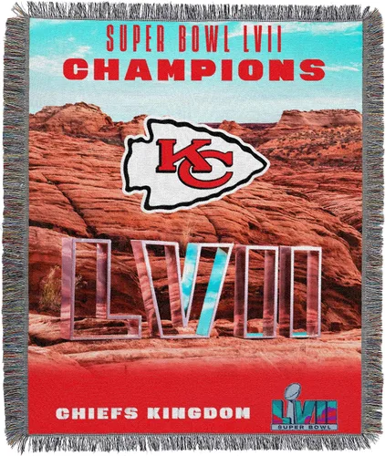 Vista 54 de Northwest NFL Woven Tapestry Wall Hanging, 48 x 60 Inches, Officially Licensed, Decorative Fringes