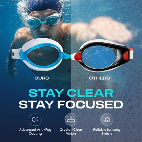 Vista 7 de Clear'r Dash Adult Swim Goggles