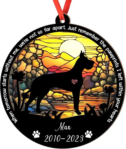 Vista 35 de Adorno personalizado para atrapasoles de sabueso afgano, adorno de Navidad de sabueso afgano – Regalo para perro amante, sabueso afgano
