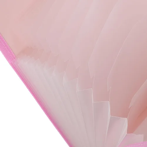 Vista 7 de MAGICLULU Carpetas expansibles con bolsillos, color rosa, plástico, tamaño A4, carta, paquete de 10