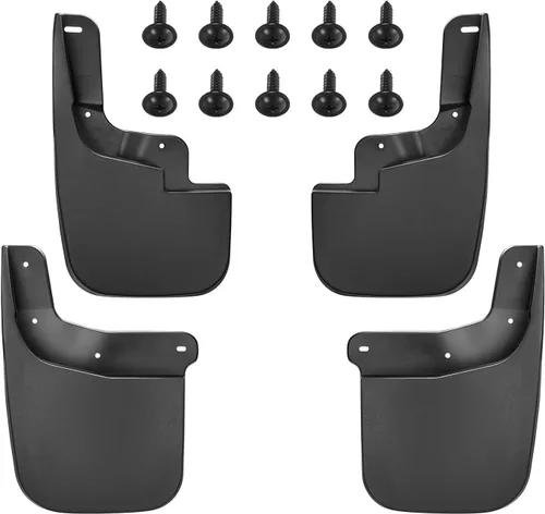 Vista 8 de SPEEDWOW - Juego de 4 protectores de salpicaduras para parabrisas y neumáticos para Chevy Silverado 2007-2013, sin necesidad de taladrar agujeros