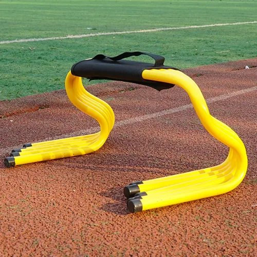 Vista 18 de YXXSDP Entrenamiento de velocidad de agilidad obstáculos para atletas, equipo de práctica deportiva portátil multicolor para entrenamiento