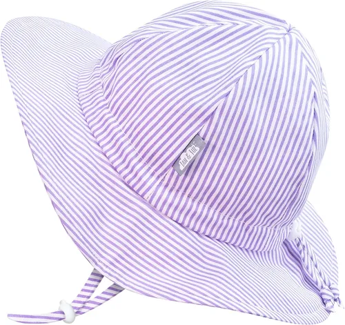 Vista 29 de JAN & JUL Sombrero de sol de algodón UPF 50+ con ala ancha para niñas pequeñas