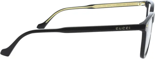 Vista 3 de Gucci Gucci-Logo GG0737O 005 - Lentes para hombre marco óptico negrodorado 2087in Negro Transparente Negro