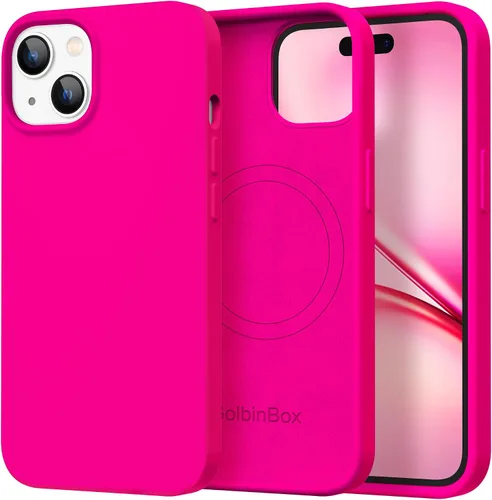 Vista 10 de GolbinBox Funda magnética para iPhone 17, compatible con MagSafe, cubierta de silicona integrada para control de cámara, funda de silicona líquida a