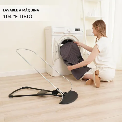 Vista 3 de iGRATENS Asiento de Tela para Mecedora - Funda para Mecedora Baby Bjorn Compatible con Modelo Balance Soft & Bliss, 100% Algodón, Amigable