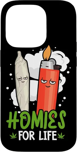Vista 17 de Homies for Life Marijuana Weed Cannabis 420 - Carcasa para iPhone 17