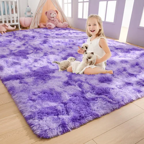 Vista 34 de AROGAN Alfombras suaves de 2 x 4 pies para dormitorio, alfombra mullida de felpa, alfombra peluda que no desprende para guardería, habitación