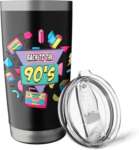 Vista 5 de Back to the 90s Retro 90s Nostalgia Stainless Steel Insulated Tumbler