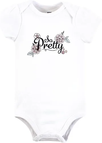 Vista 300 de Hudson Baby baby-girls Cotton Bodysuits 3-pack