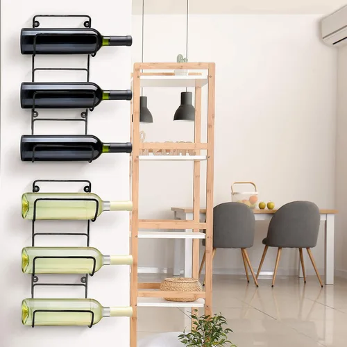 Vista 5 de Sorbus Toallero para pared de baño, 6 niveles para colgar toallas de baño, toallas de baño, ropa de cama, estantes negros para baño, spa, salón