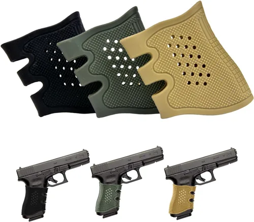 Vista 14 de Funda de agarre táctico de goma antideslizante con ventilación para Glock