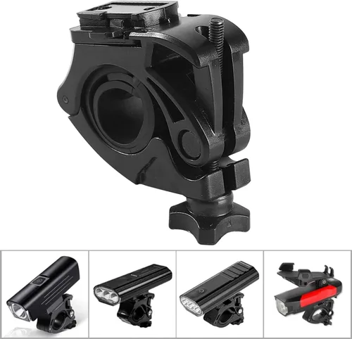 Vista 6 de Abrazadera de antorcha de bicicleta Soporte de linterna de bicicleta ajustable Bicicletas Montaje de luz Ciclismo Antorcha Clip de bicicleta Soporte