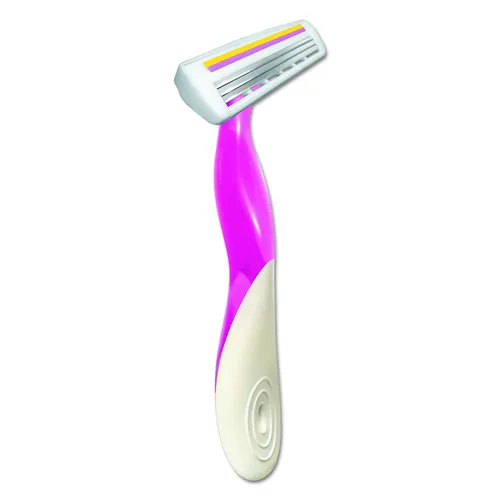 Vista 2 de BIC ST3WP41 Soleil Twilight - Maquinilla de afeitar desechable para mujer, 3 cuchillas, rosa/morado (paquete de 4)