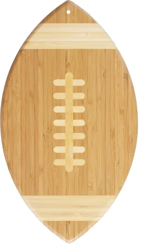 Vista 8 de Totally Bamboo Tabla de cortar de madera de bambú con forma de béisbol y tabla de charcutería, gran regalo para los fanáticos del béisbol