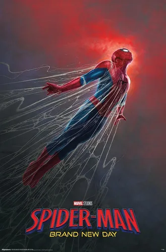 Vista 13 de Trends International Marvel Spider-Man: Brand New Day (2026) - Póster de pared de una hoja Webs, 34 pulgadas de largo x 22.4 W, versión sin marco