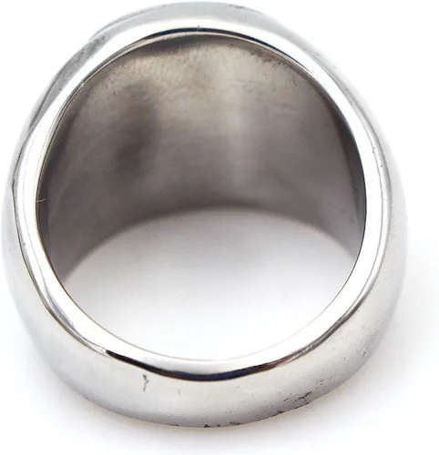 Vista 6 de SAINTHERO Anillo vintage de acero inoxidable para hombre diseño de marihuana cannabis símbolo de hojas de roca punk hip hop joyería talla 7-15