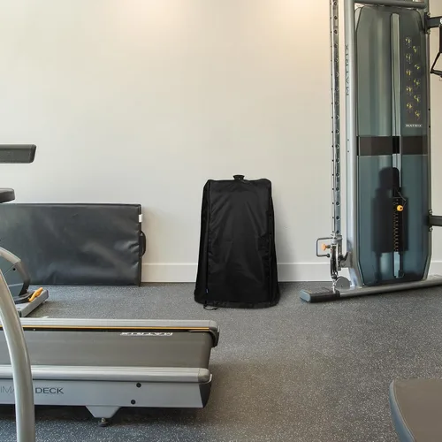 Vista 7 de Xxerciz Funda protectora para mancuernas con marco A, portátil, a prueba de polvo, impermeable, antiarañazos, para gimnasio en casa