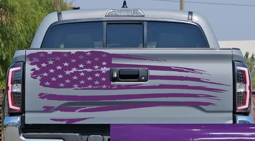 Vista 20 de Adhesivo adhesivo para puerta trasera o ventana de la puerta trasera de Estados Unidos para puerta trasera o camioneta, se adapta a Toyota Tacoma