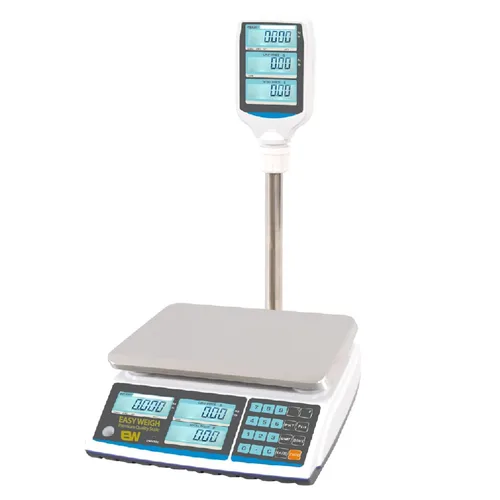 Vista 7 de Aquos ZTP Price Computing Scale – Clase III NTEP Legal para comercio, báscula digital comercial con pantalla LCD retroiluminada y placa de acero