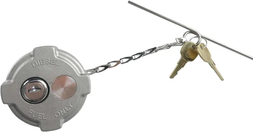 Vista 3 de Tapa de combustible diésel con bloqueo de 2 3/8 pulgadas compatible con camiones Freightliner M2 semi pequeños FTA-C-13 2002 y más, con junta