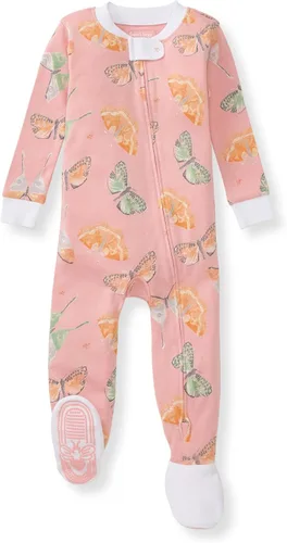 Vista 119 de Burt's Bees Baby Pijama para bebé niña, 100% algodón orgánico, pijama de una pieza, overol diagonal con cremallera, ajuste cómodo