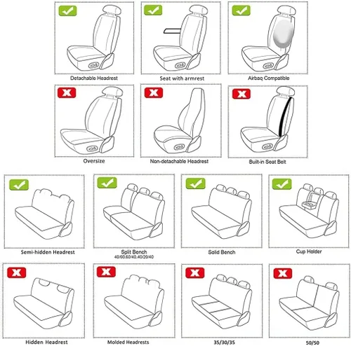 Vista 5 de Fundas de asiento de coche para Volkswagen New Beetle 2000-2010 juego completo con cojines de protección automotriz de cuero impermeable