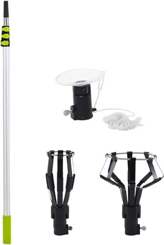 Vista 4 de Extendable Light Bulb Changer Post Up To 3 Metres For Safe Tall Ceiling Bulb Replacement Lacking Ladder Use