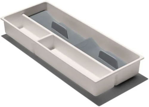 Vista 10 de OXO Cajón Good Grips, organizador grande de herramientas de cocina expandible, color blanco