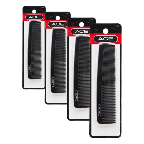 Vista 4 de GOODY ACE - Peine de pelo de bolsillo para hombres, 5 pulgadas, negro, ideal para todo tipo de cabello, dientes finos para cabello fino a mediano