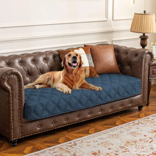 Vista 34 de Ameritex Funda impermeable para cama de perro, manta para mascotas con parte trasera antideslizante para muebles, cama, sofá