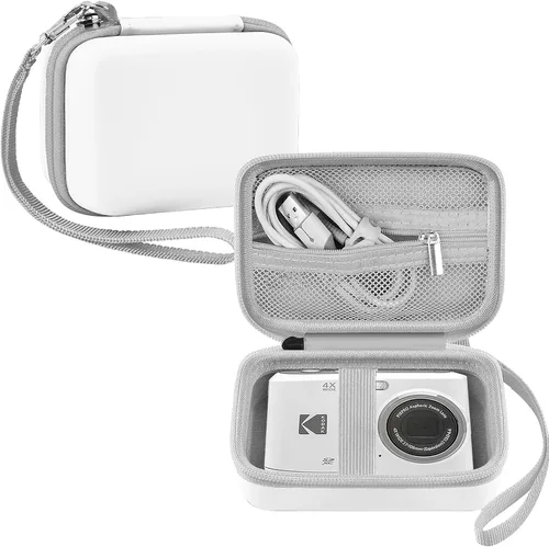 Vista 9 de Leayjeen Funda para cámara digital compatible con KODAK FZ55 FZ45 44MP 1080P Point & Shoot, funda protectora dura portátil para adolescentes y Negro