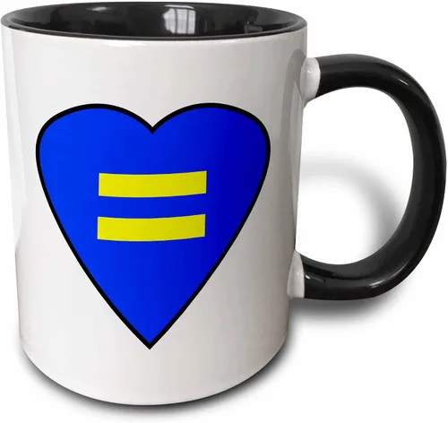 Vista 12 de 3dRose mug _ 124002 _ 3 " Gay Igualdad símbolo Magic transformando "taza, 11 oz, color blanco y negro No apllicable