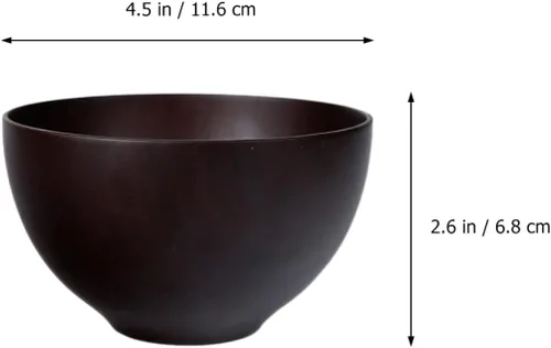 Vista 8 de Tazón de madera de azufaifo Tazón de frutas Tazón de madera Cuenco de madera para servir Tazones de postre Recipientes Tazón de comida Bocadillos