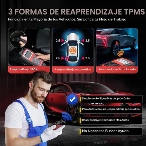 Vista 4 de Herramienta de programación Autel TPMS MaxiTPMS TS508WF, TPMS Relearn/Activar/Escanear 2026 Wifi Ver. of TS508/TS408/TS501 PRO, Program Autel