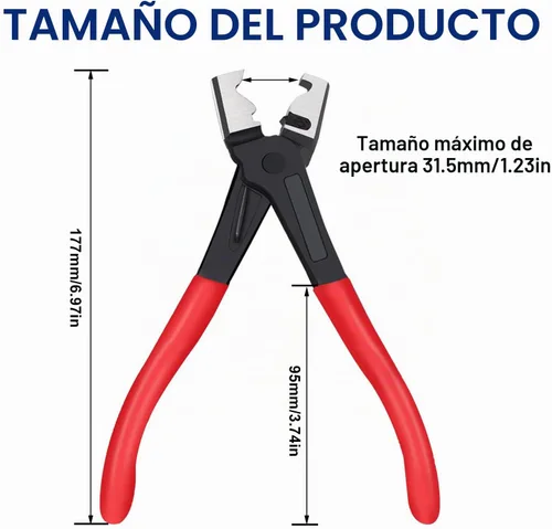 Vista 3 de Tnisesm Alicates de abrazadera de manguera tipo Clic-R para pinzas de cuello de automóvil Herramientas de reparación de abrazadera de arranque CV