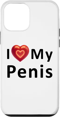 Vista 16 de Funda para iPhone 16 I Love My Penis I Heart My Penis para el día de San Valentín