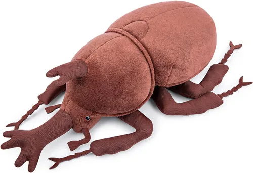 Vista 11 de Simulación Escarabajo Atlas Juguete de Peluche Relleno - 10" Insecto Animal Chalcosoma Atlas Realista, Modelo de Animales Crustáceos Suaves