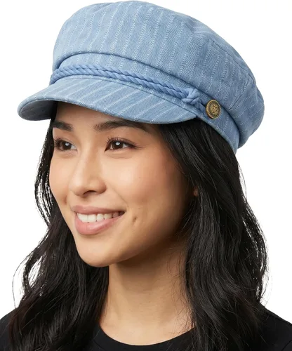 Vista 52 de Funky Junque Gorra de pescador griego, gorra de algodón para panaderos Floral - Denim