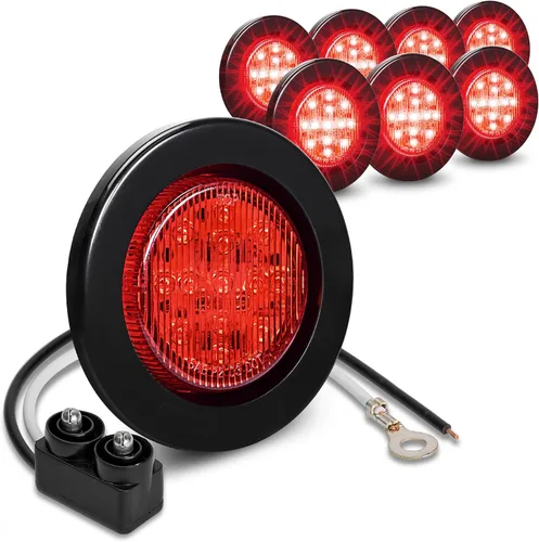 Vista 11 de ONLINE LED STORE - Luces de delimitación lateral de 13 LED, redondas, de 6.35 cm (padre)., Paquete de 1, Ambar