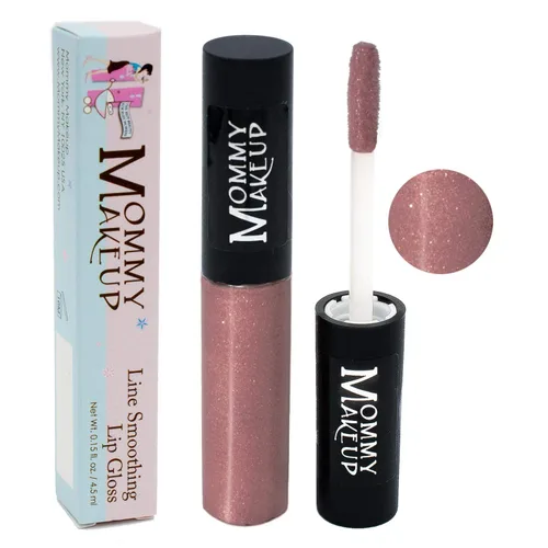 Vista 10 de Mommy Makeup Brillo labial suavizante de línea, brillo voluminoso tintado de alto brillo Color de labios hidratante con algas marrones y algas